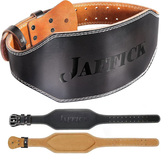 Genuine Leather Weight Lifting Belt for Men Gym Weight Belt Lumbar Back Suppo...
