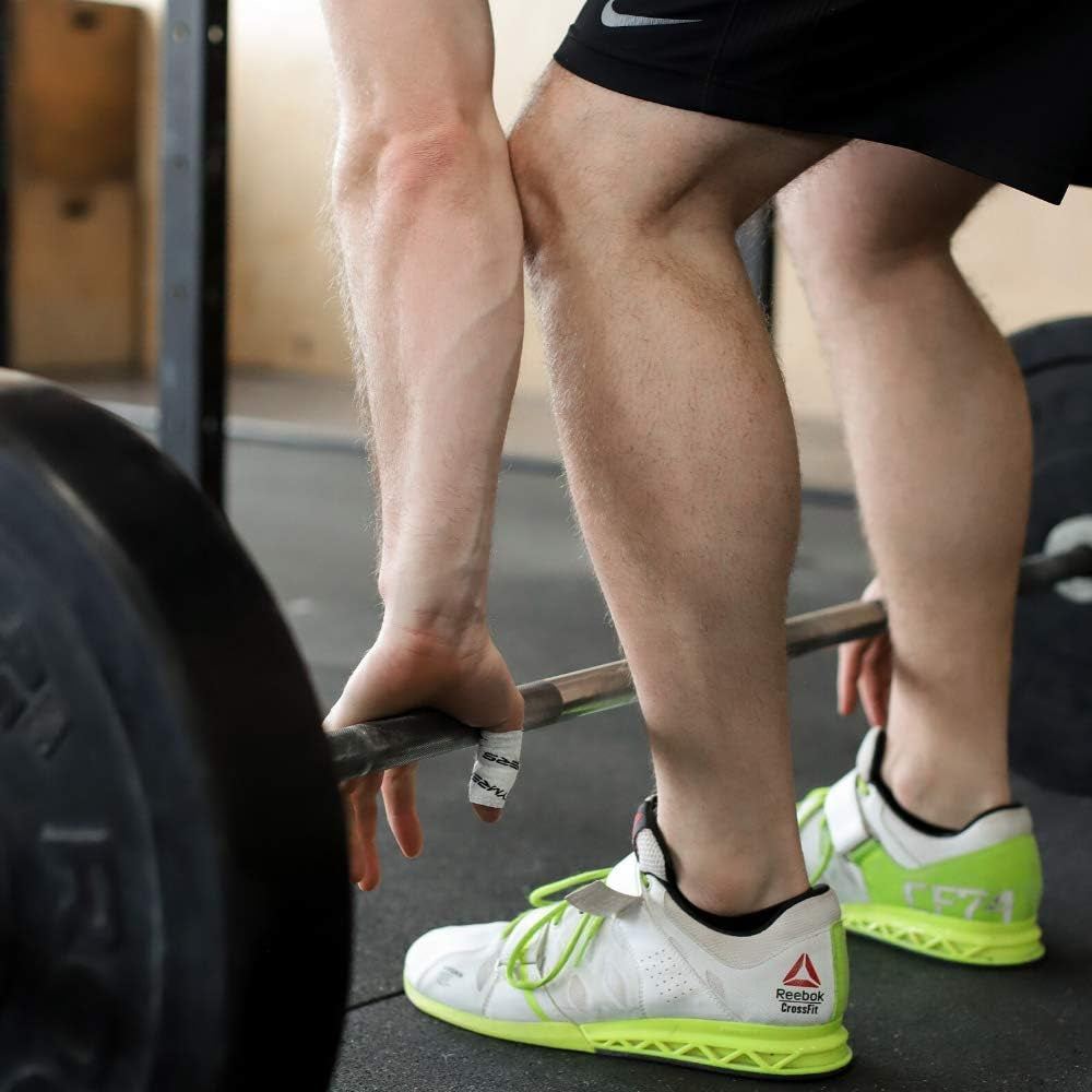 Weightlifting Adhesive Thumb Tape, Stretchy Athletic Tape Grip & Protection for Olympic Lifting, Cross Training, Powerlifting, Hookgrip