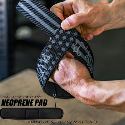 Weight Lifting Straps- Wrist Straps for Weight Lifting, Deadlifting, Exercise, Strength Training, Olympic Lifts- Pair of Gym Straps for Grip Strength on Heavy Lifts