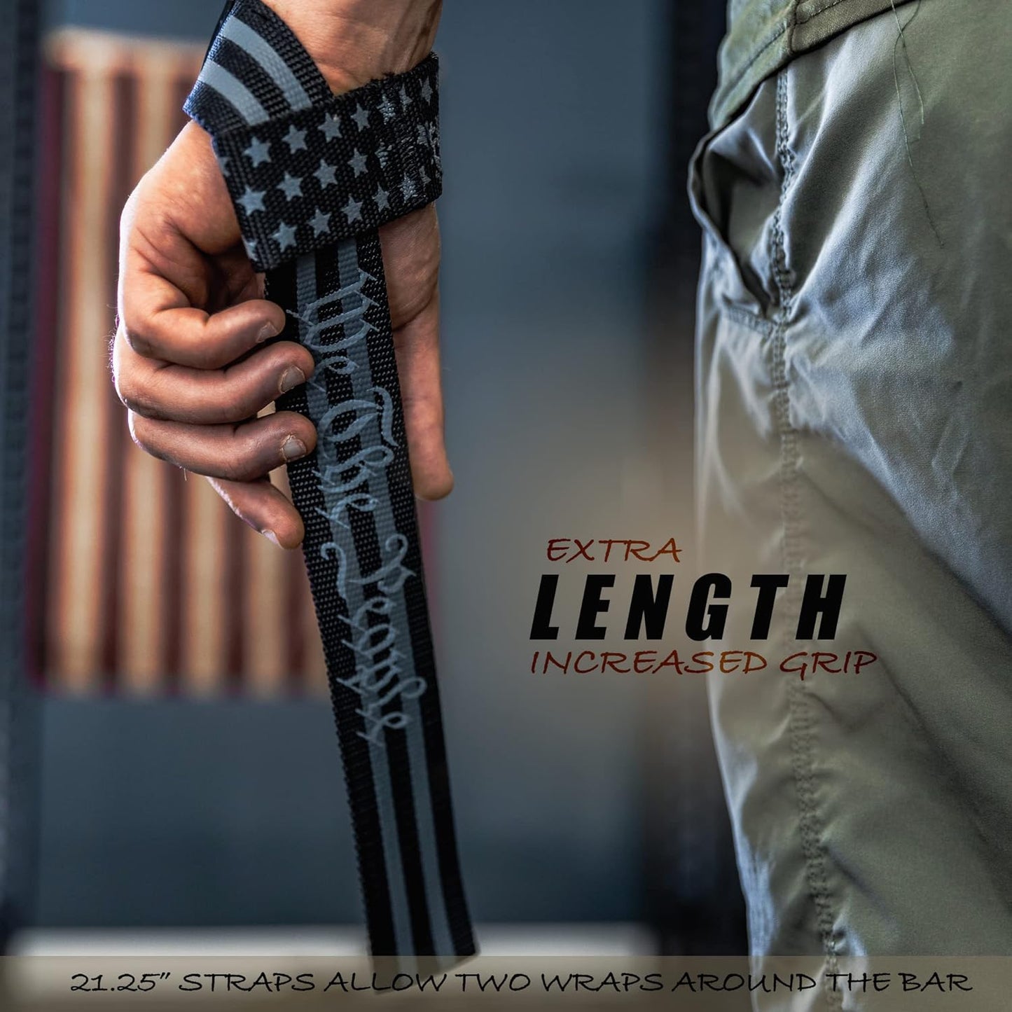 Weight Lifting Straps- Wrist Straps for Weight Lifting, Deadlifting, Exercise, Strength Training, Olympic Lifts- Pair of Gym Straps for Grip Strength on Heavy Lifts