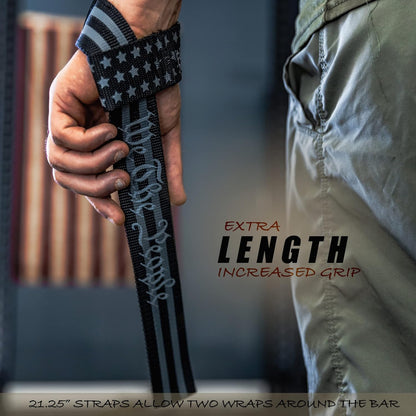 Weight Lifting Straps- Wrist Straps for Weight Lifting, Deadlifting, Exercise, Strength Training, Olympic Lifts- Pair of Gym Straps for Grip Strength on Heavy Lifts