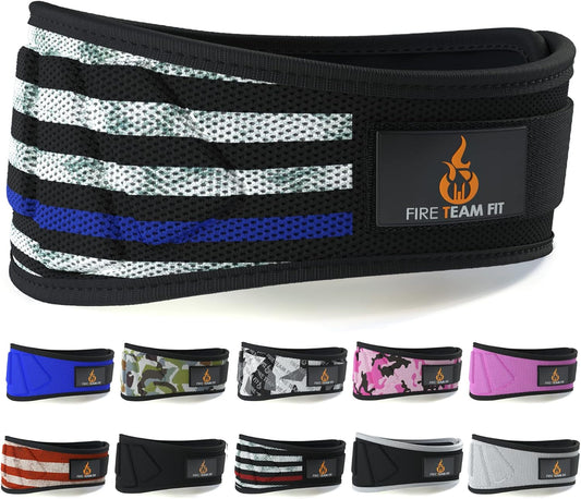 Weight Lifting Belt for Men and Women, 6 Inch, Bodybuilding & Fitness Back Support for Cross Training Workout, Squats, Lunges
