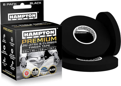 Hampton Adams | as Seen on Shark Tank | Pro Finger Tape (8-Pack) | for BJJ Bould