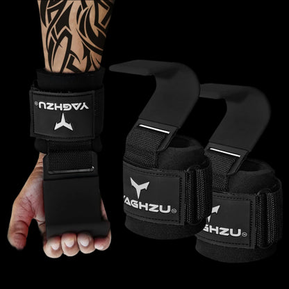 Weight Lifting Hooks, Padded Weight Lifting Straps Wrist Straps for Men and W...
