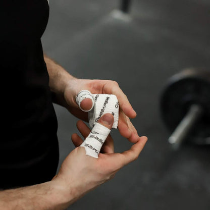 Weightlifting Adhesive Thumb Tape, Stretchy Athletic Tape Grip & Protection for Olympic Lifting, Cross Training, Powerlifting, Hookgrip