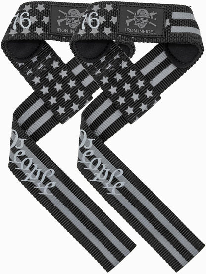 Weight Lifting Straps- Wrist Straps for Weight Lifting, Deadlifting, Exercise, Strength Training, Olympic Lifts- Pair of Gym Straps for Grip Strength on Heavy Lifts